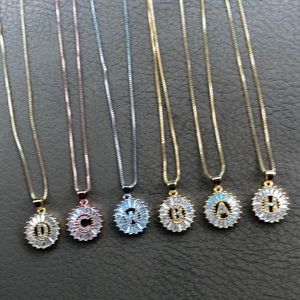 Mini Initial A. necklace set Rosegold
